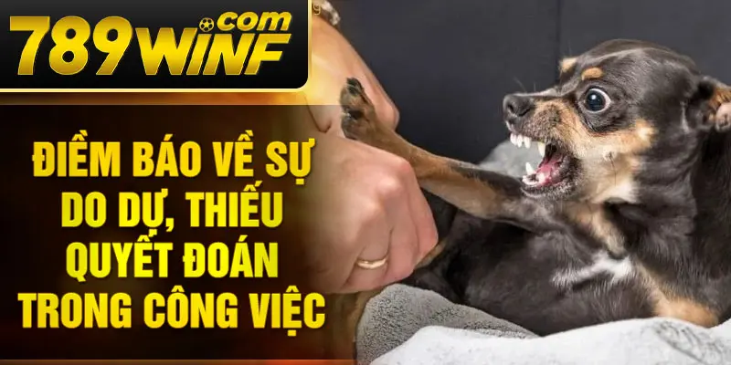 Điềm báo về sự do dự, thiếu quyết đoán trong công việc